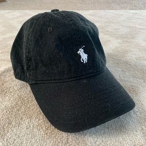 Black polo Ralph Lauren baseball cap